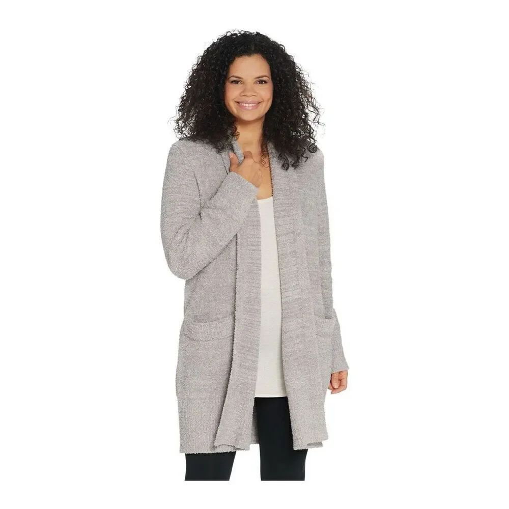✨Barefoot Dreams CozyChic Cali Tan Sz Large Cardi Long Length✨